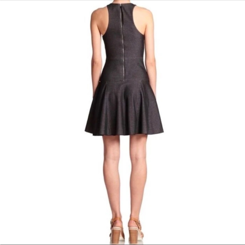 Rag & Bone Sleeveless Denim Mini Dress Size 4 Enigma Drop Waist Fit & Flare - Picture 5 of 12